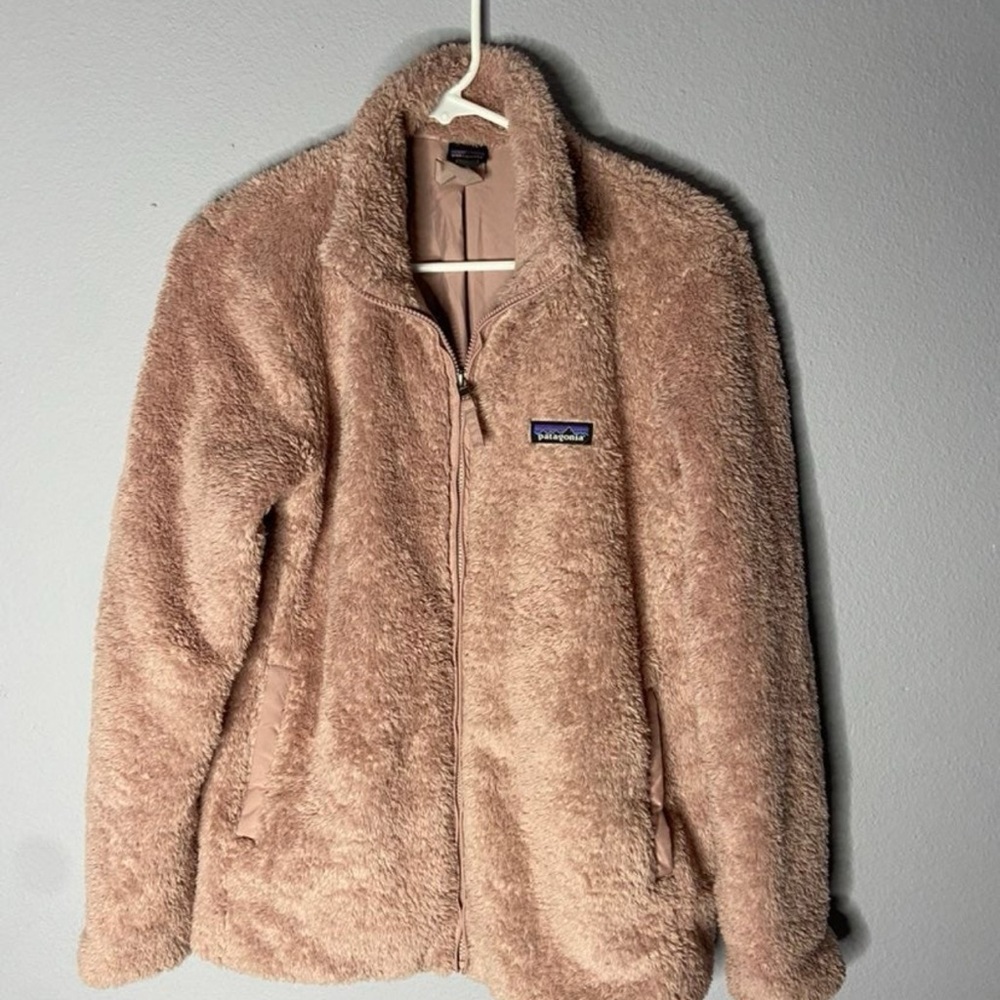 Patagonia Plush Beige Rose Fleece Jacket M